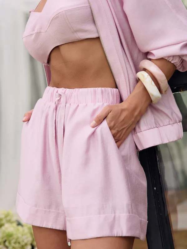 Шорти Chloé, рожевий колір
