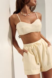 Шорты Chloé, кремовый цвет - 5