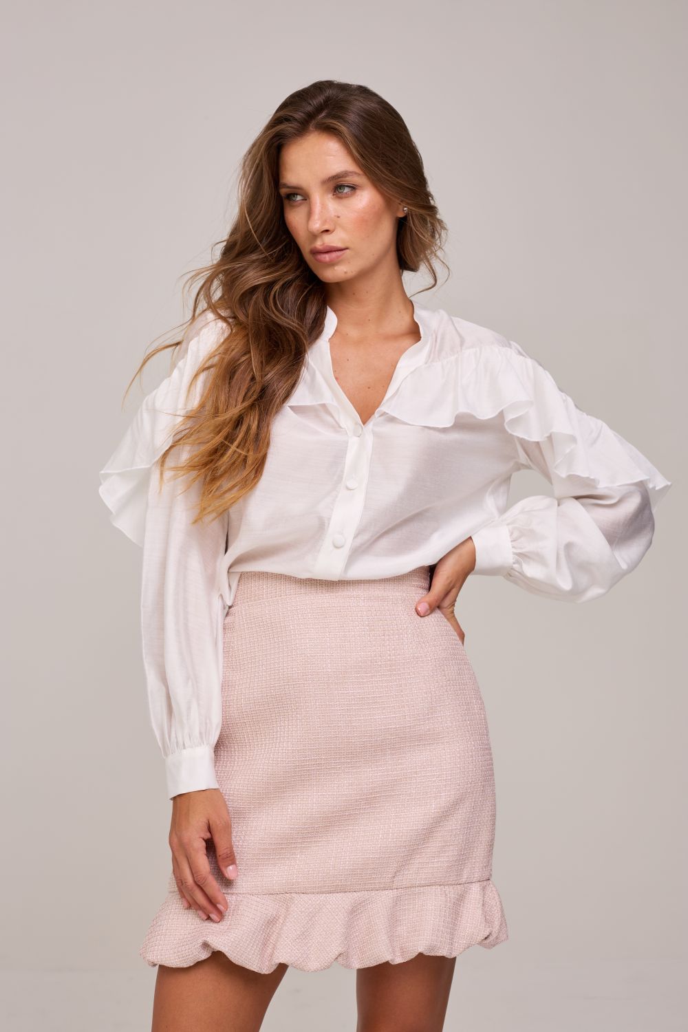 Блуза Boho, цвет белый - 9