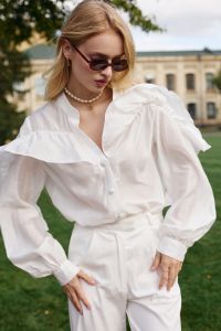 Блуза Boho, цвет белый - 3