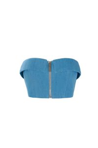 Топ Estelle, цвет голубой - 1